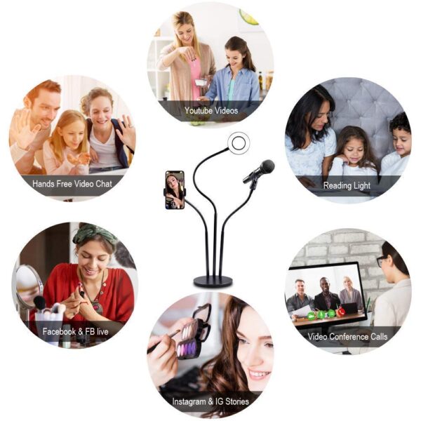 PROFESSIONAL RING LIGHT WITH MIC STAND - Image 3