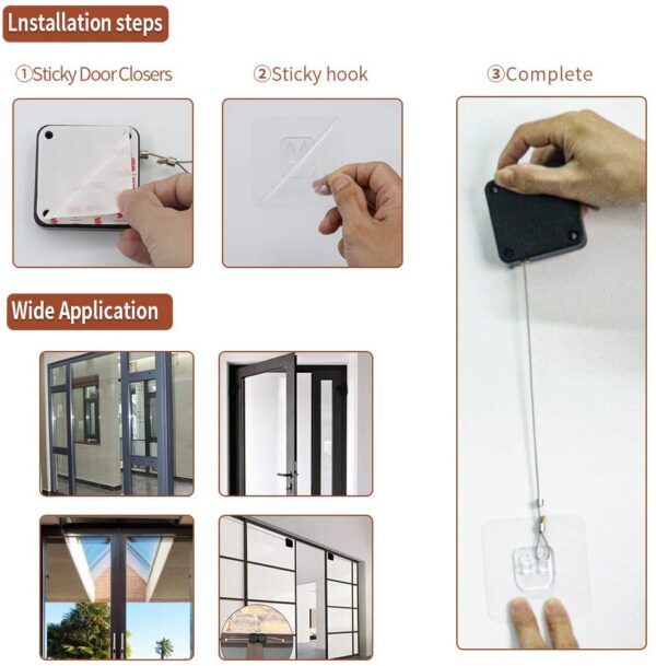 Punch-Free Automatic Sensor Door Closer | Multi-functional Automatic Door Closer - Image 5