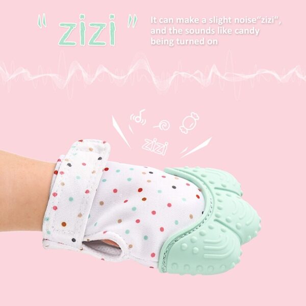 Baby Teething Gloves Silicone Molar Mitten Chewable Nursing Infant Pacifier Chain Nipples Anti-bite Stop Sucking Thumb Toy - Image 3
