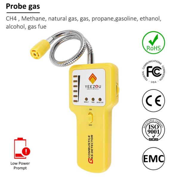 Gas Leak Detector Sniffer Upgraded Propane Methane Combustible Gas  Detector