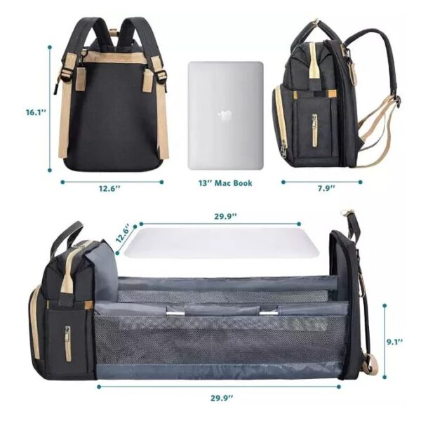 Waterproof Multipurpose Foldable Baby Bed And Diaper Bag - Image 2