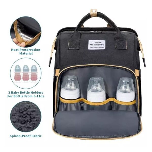 Waterproof Multipurpose Foldable Baby Bed And Diaper Bag - Image 4