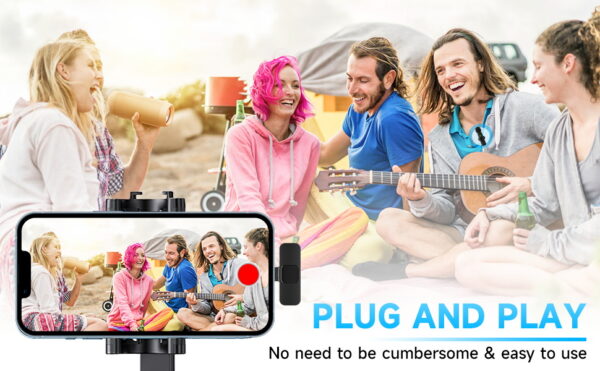 COLLAR Clip-on Microphone, for Smartphone, Video Recording, Tiktok, Facebook Live, YouTube Live Stream - Image 5