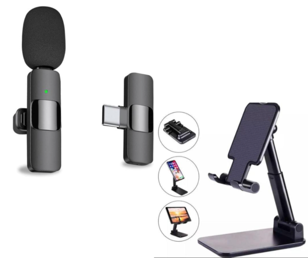 COLLAR Clip-on Microphone, for Smartphone, Video Recording, Tiktok, Facebook Live, YouTube Live Stream